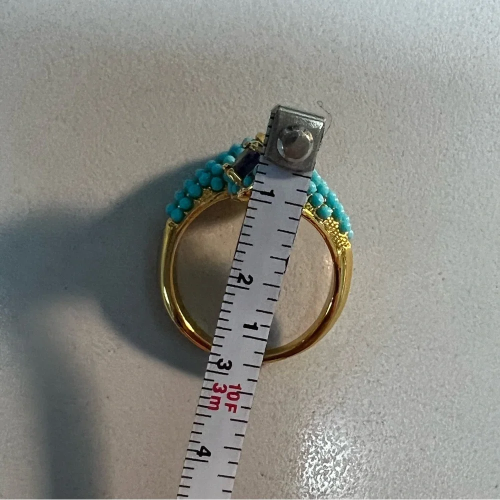 Turquoise Ring with Amethyst